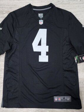 Nike NFL On Field Oakland Raiders Derek Carr #4 Jersey Men's M NWT